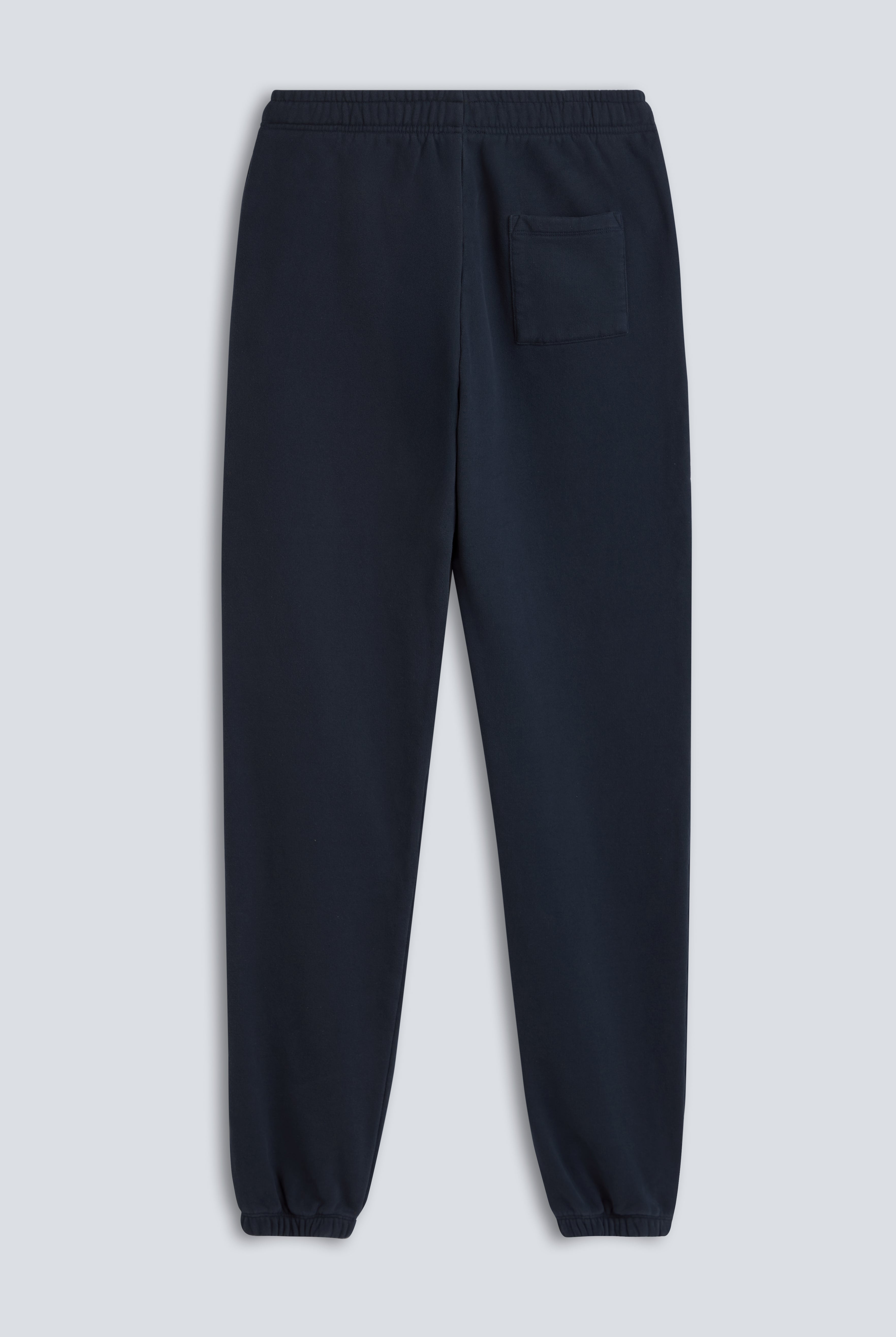 The Abby sweatpants in navy back view, sustainable loungewear