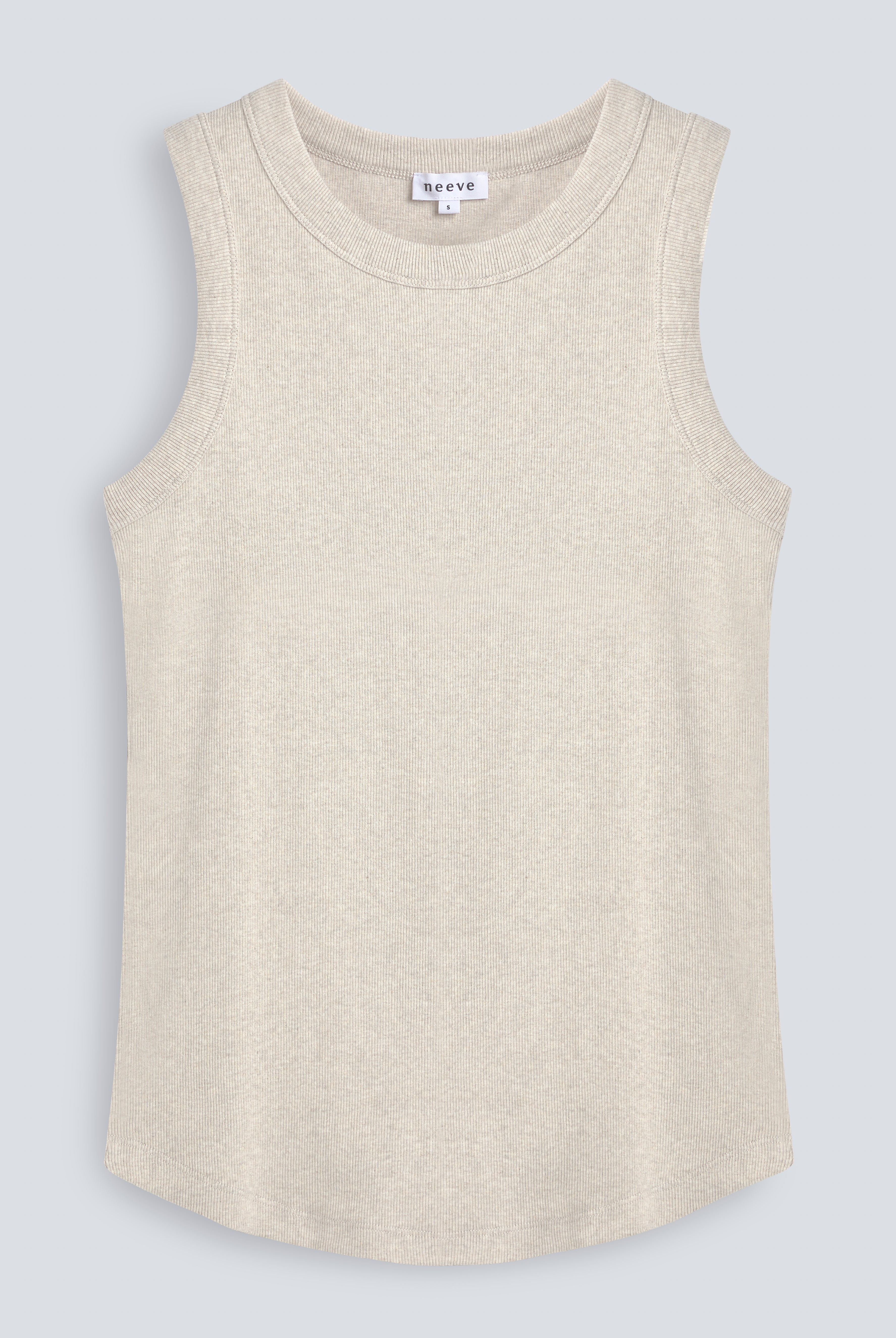 The Rania beige melange, flat lay, front view