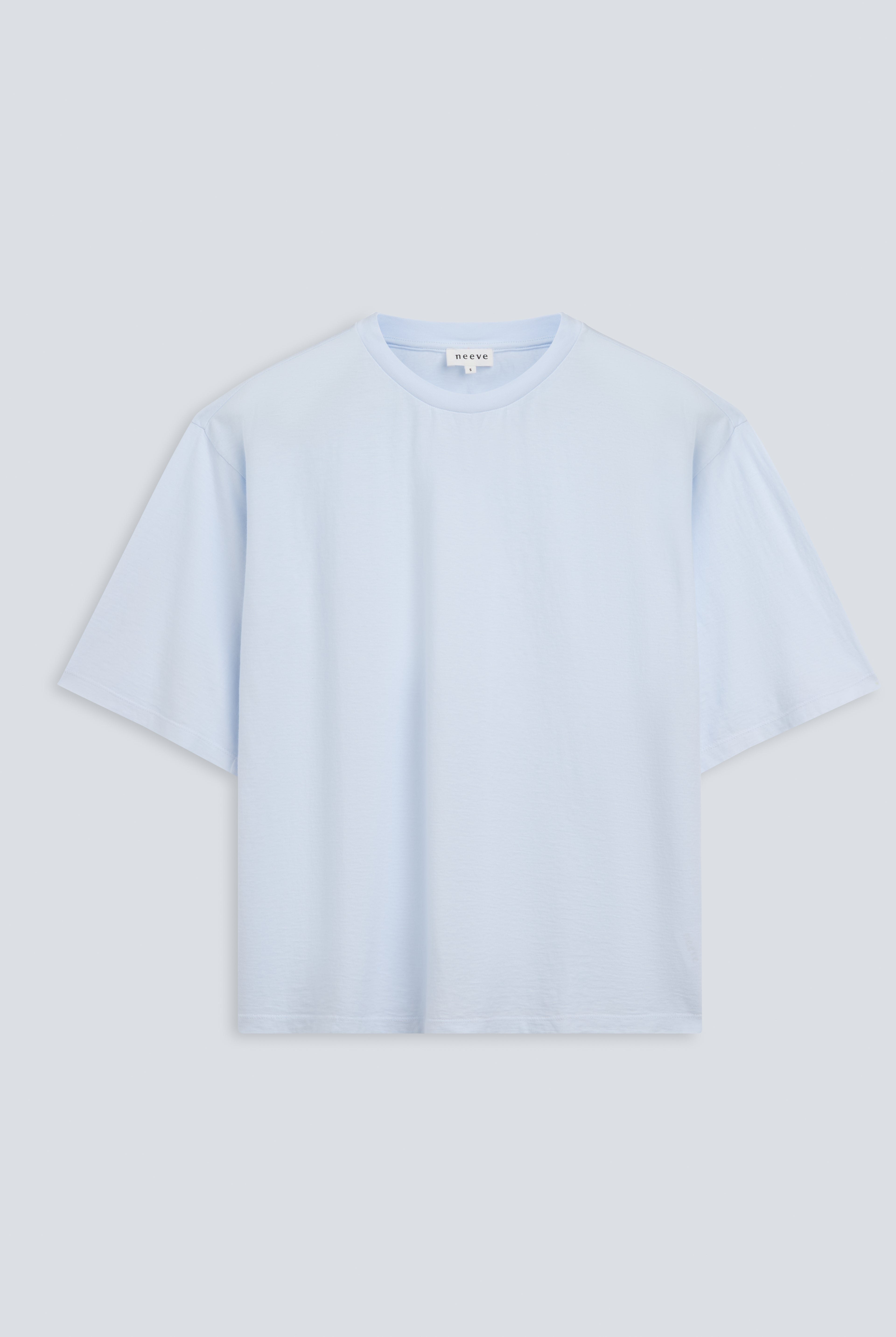 The Lara in Ice Blue. 140 grams, 100% organic cotton. GOTS certified.