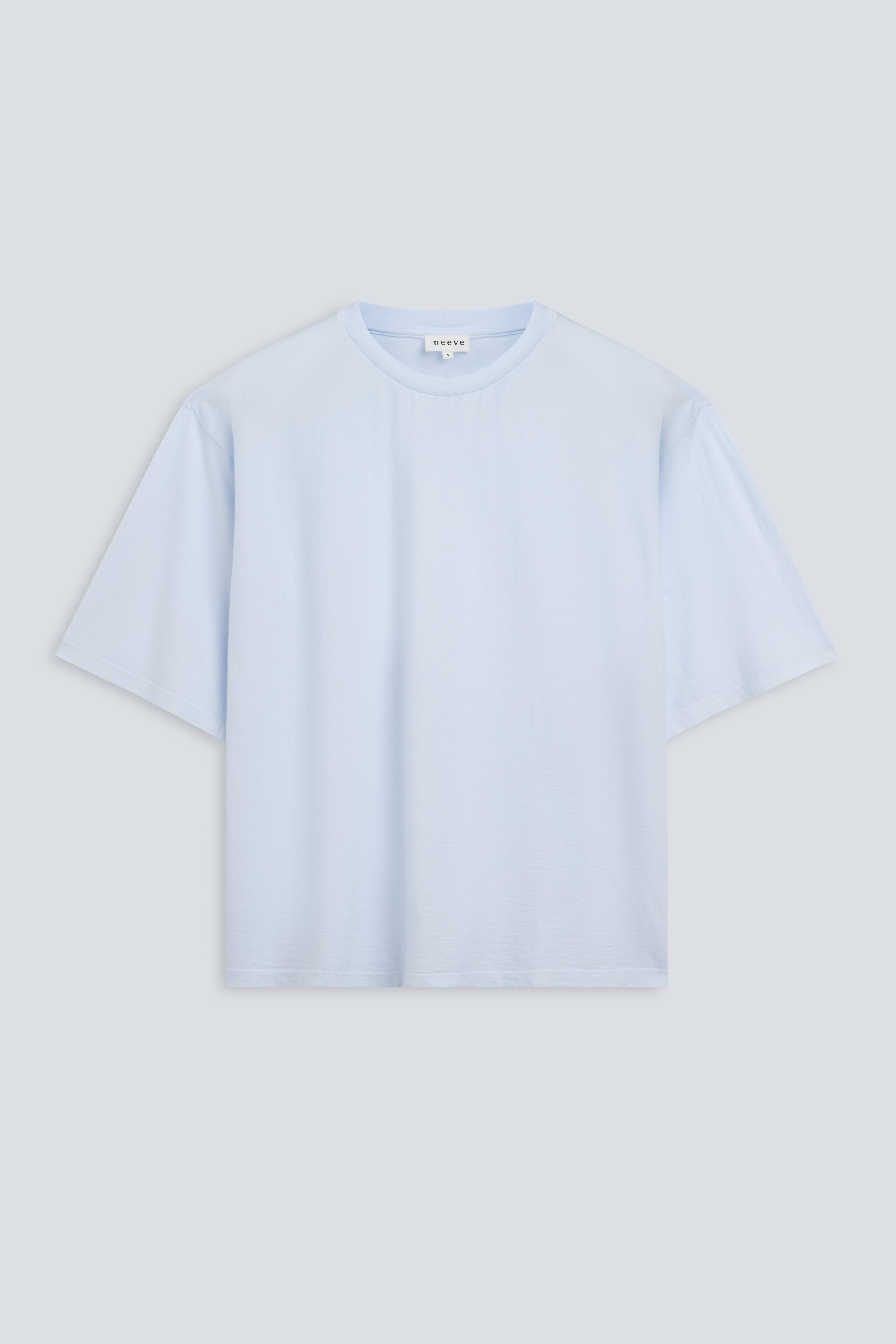 The Lara in Ice Blue. 140 grams, 100% organic cotton. GOTS certified.
