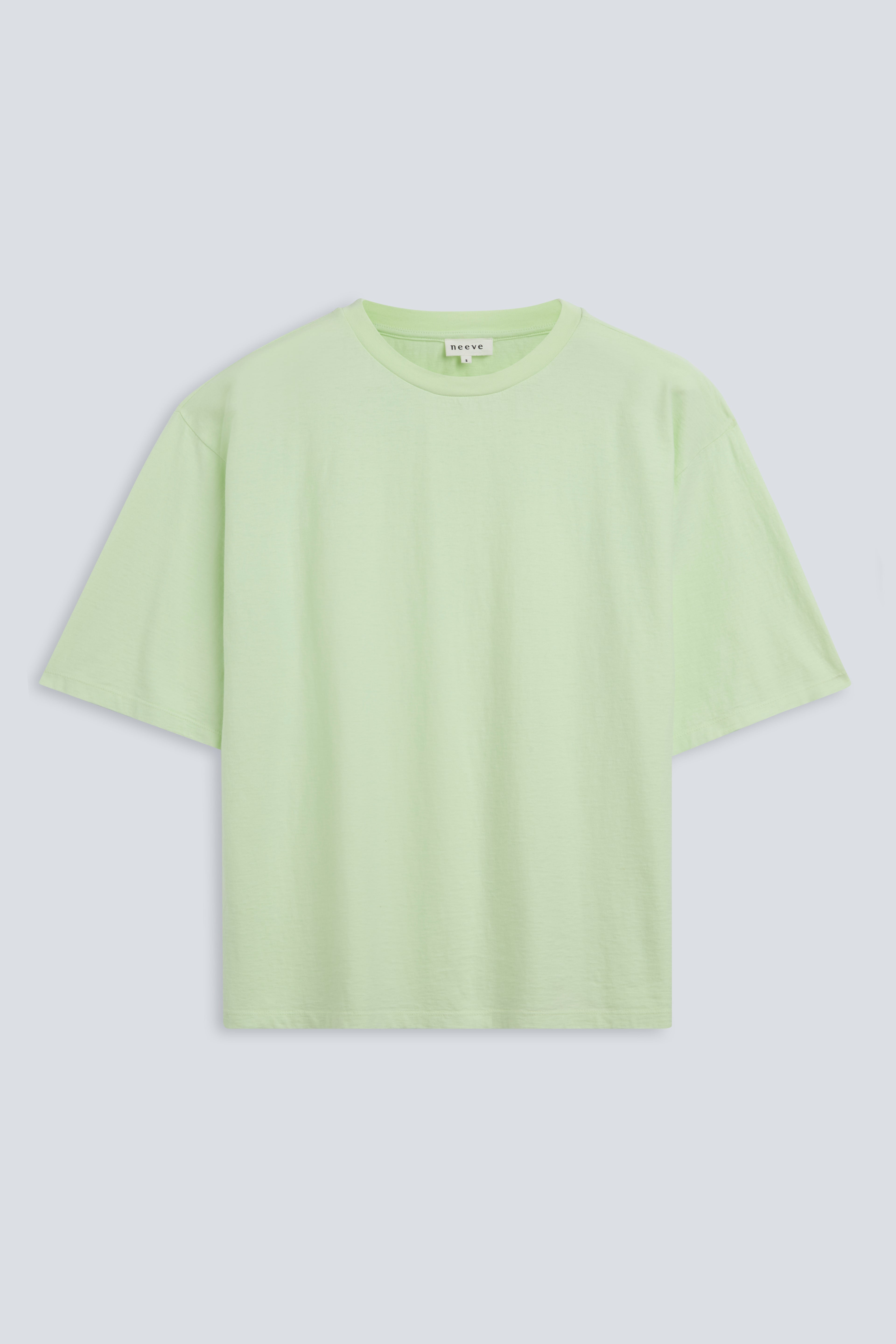 The Lara in Lime. 140 grams organic cotton. GOTS certified.