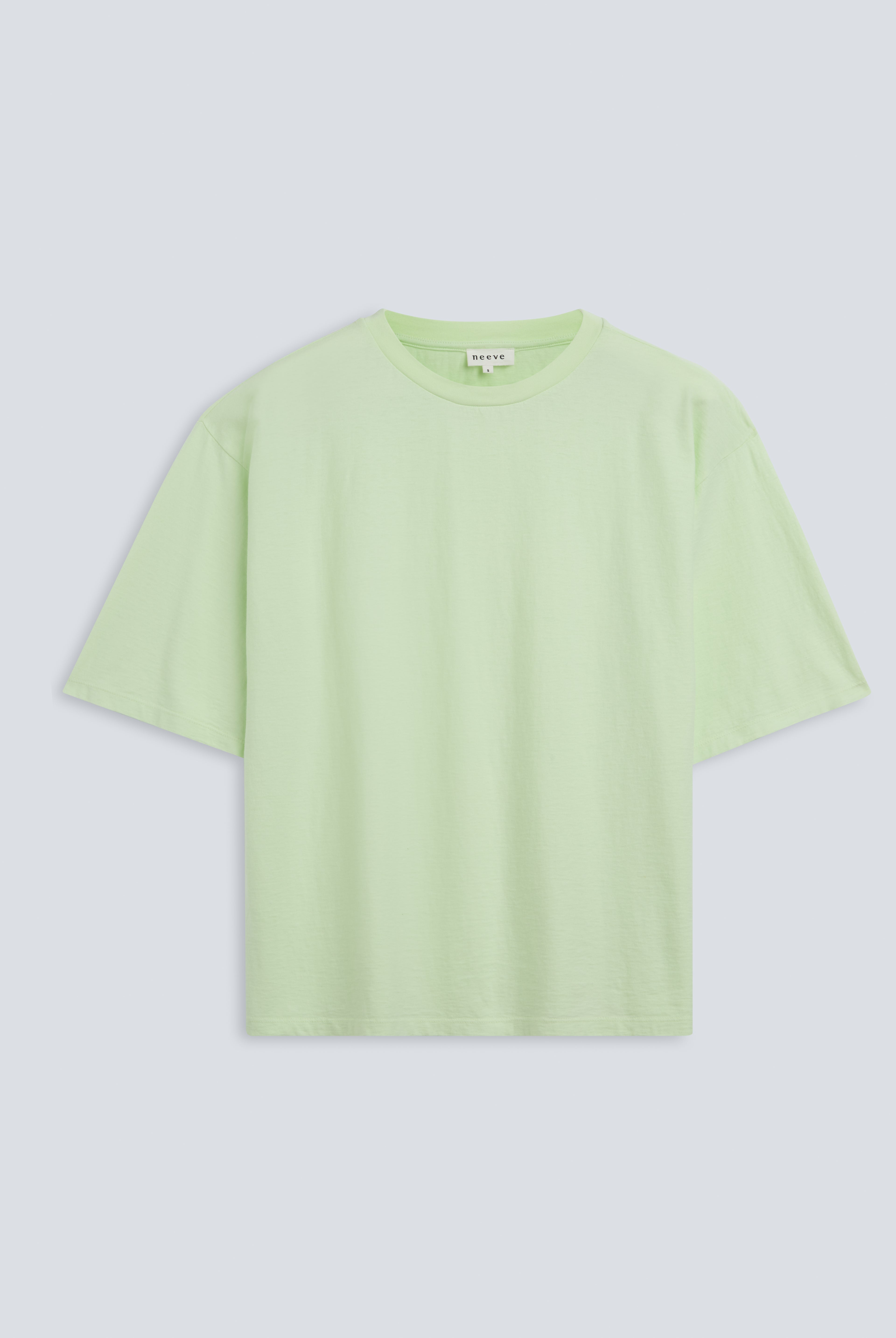 The Lara in Lime. 140 grams, 100% organic cotton. GOTS certified.