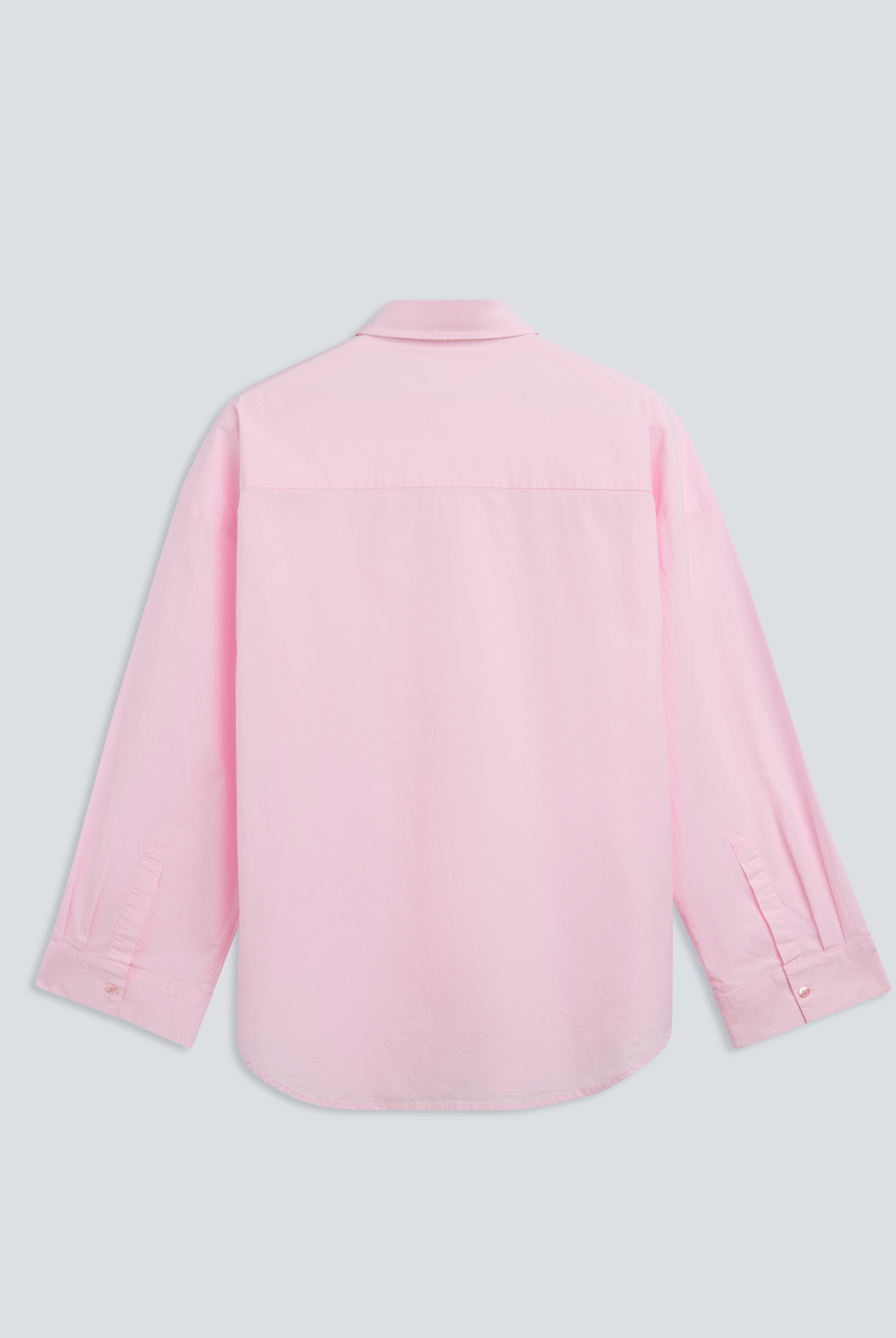 The Lune in Rose Pink. 97% pima cotton with 3% elastane. Back view.