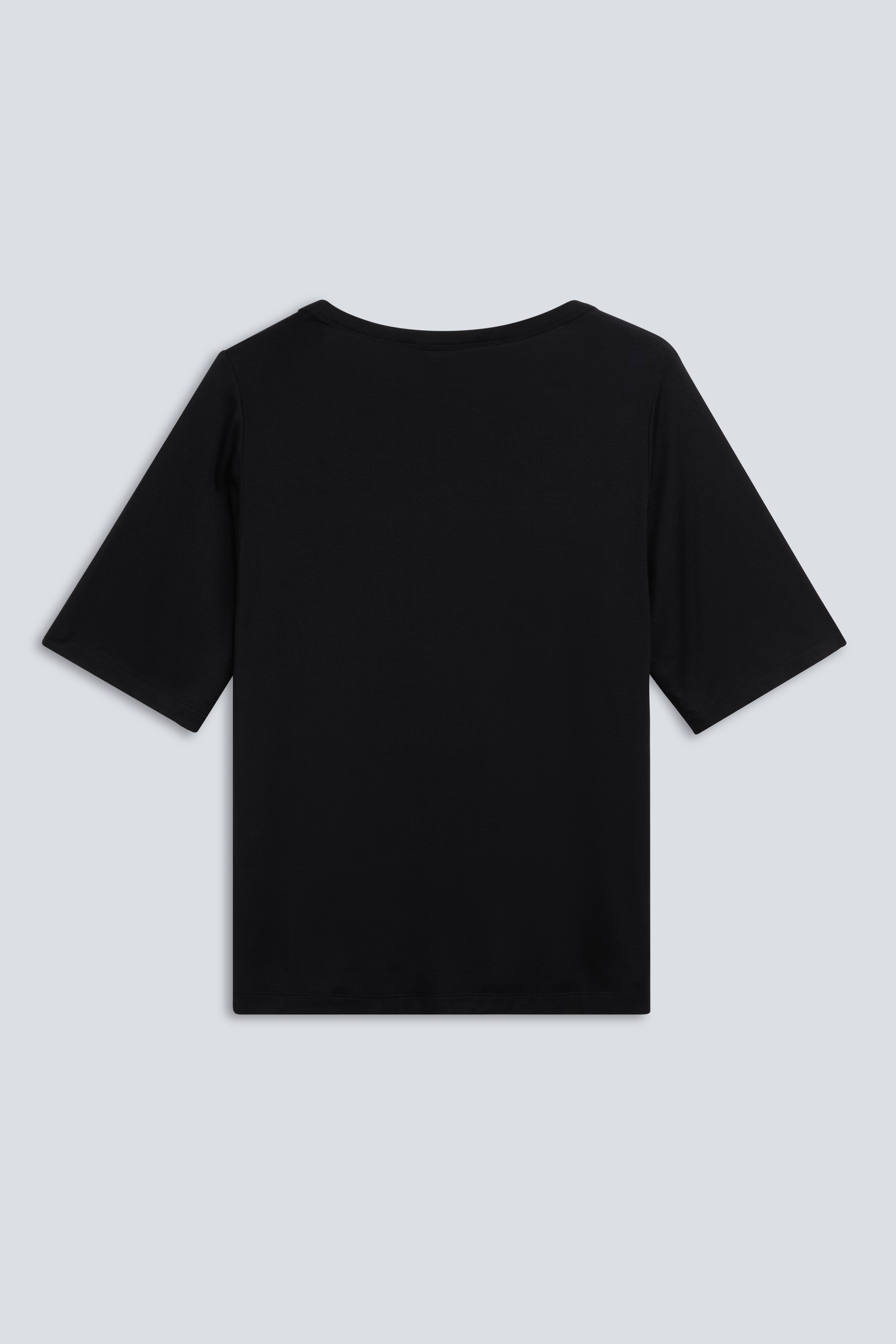 The Mare in Essential Black. 95% Micromodal with 5% elastane. Back view.