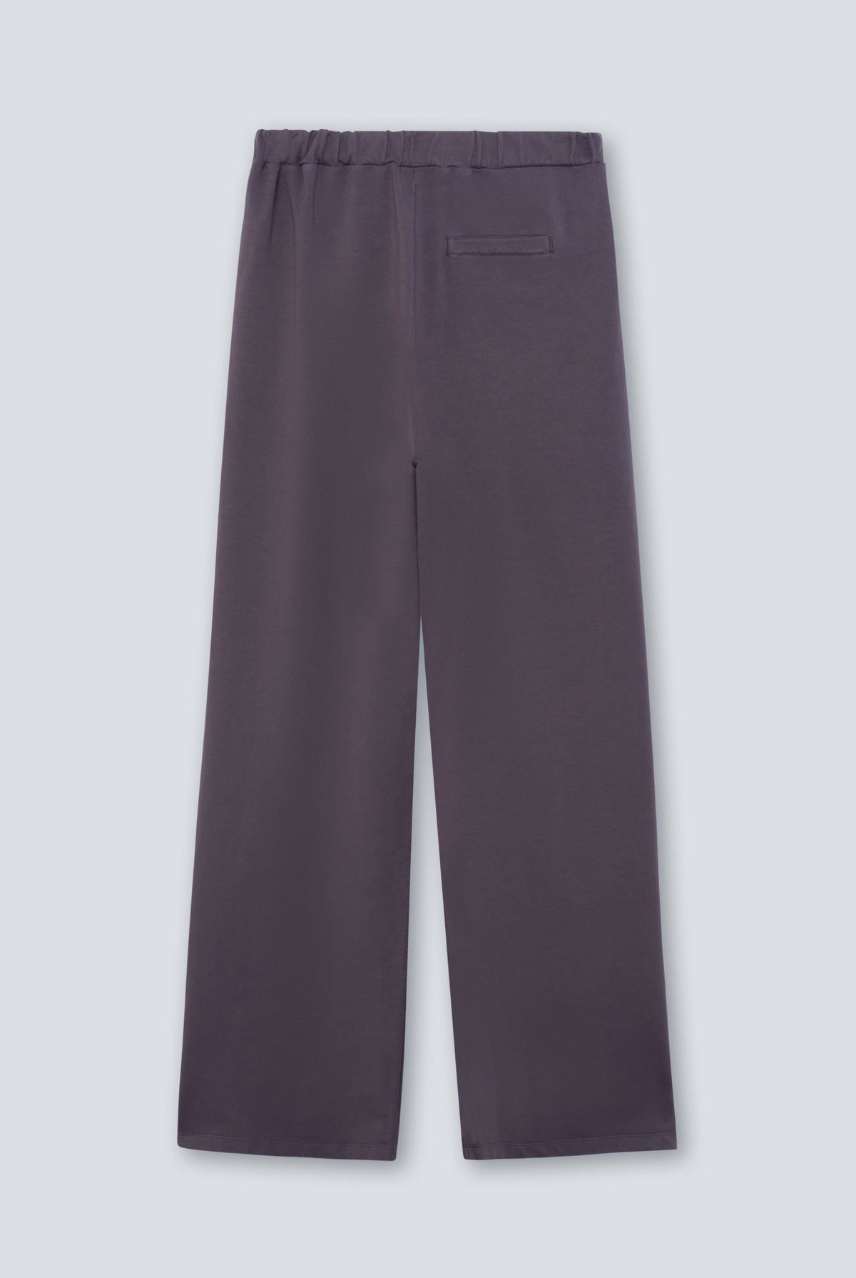 The Riley in Plum. Babyfleece aus 100 % Bio-Baumwolle. Rückansicht.