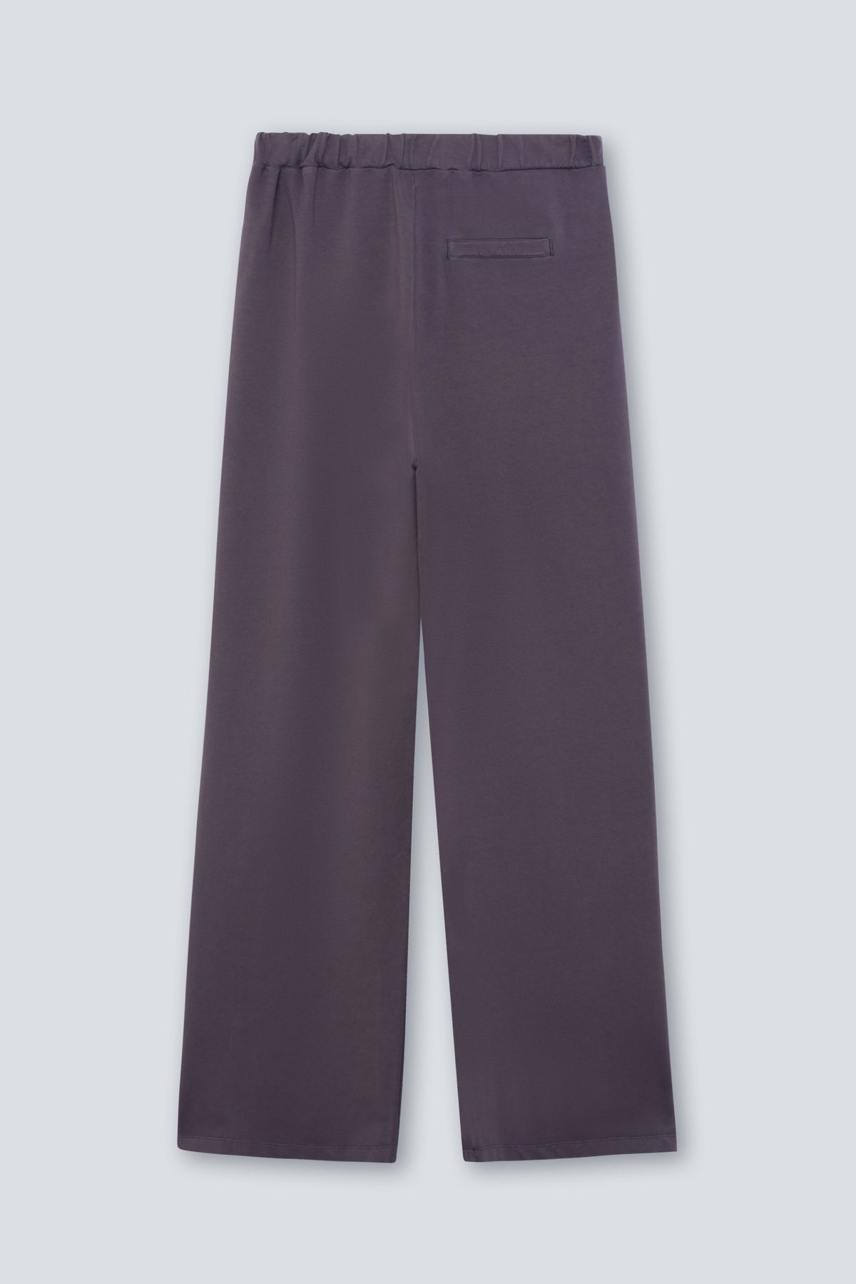 The Riley in Plum. 100% organic cotton babyfleece. Back view.