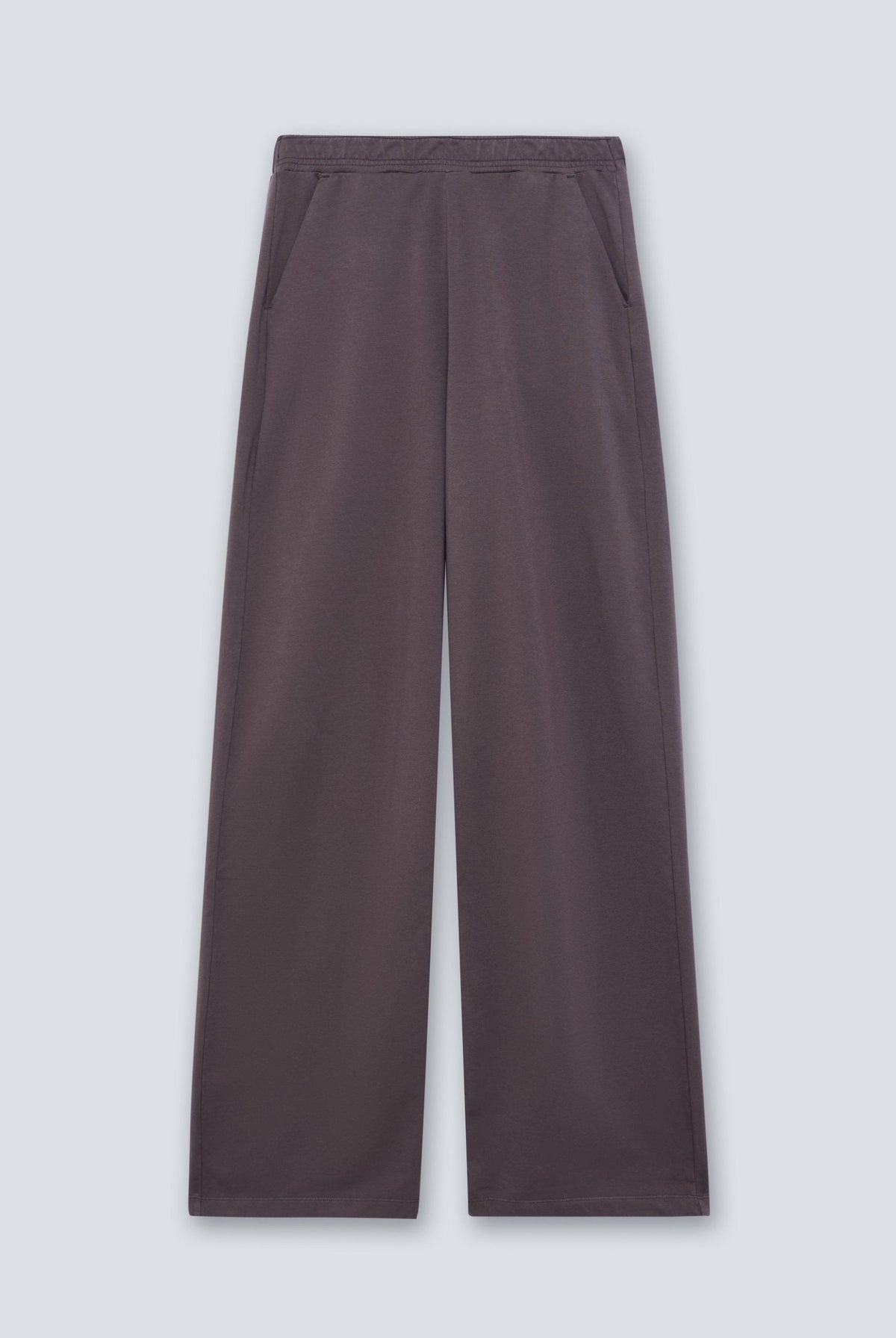 The Riley in Plum. 100% organic cotton babyfleece. Front view.