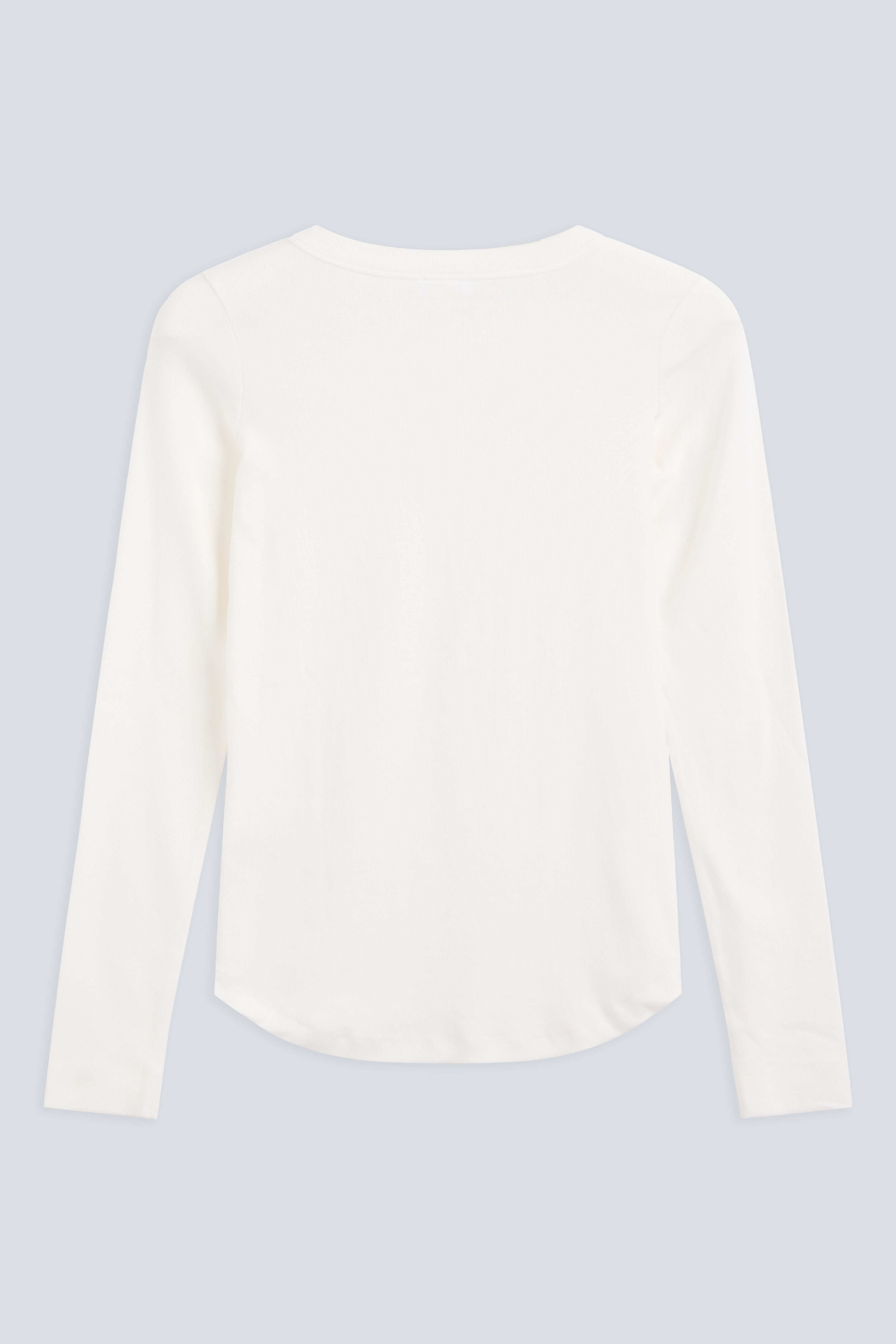 The Ella off-white organic cotton long sleeve back view