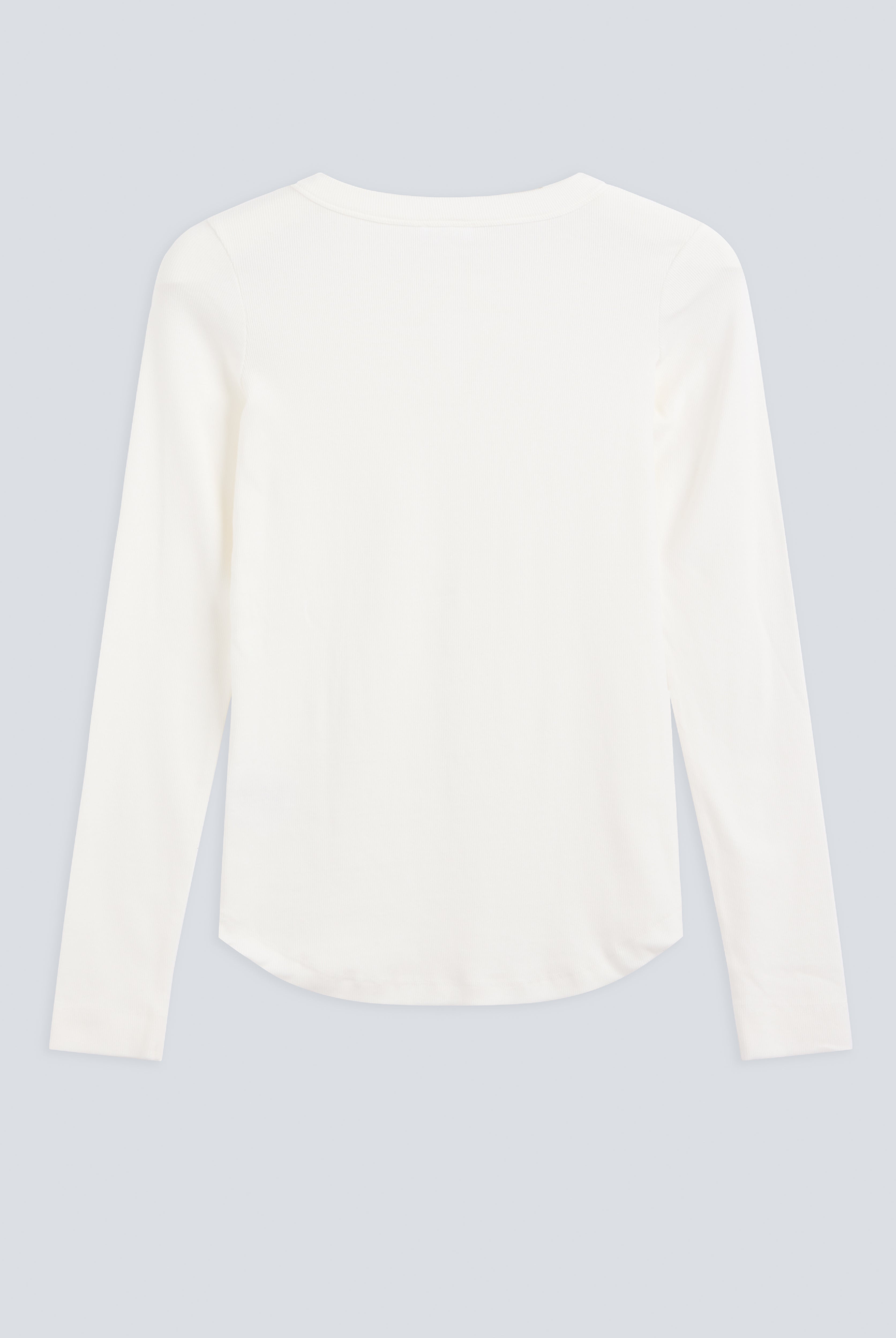 The Ella off-white organic cotton long sleeve back view