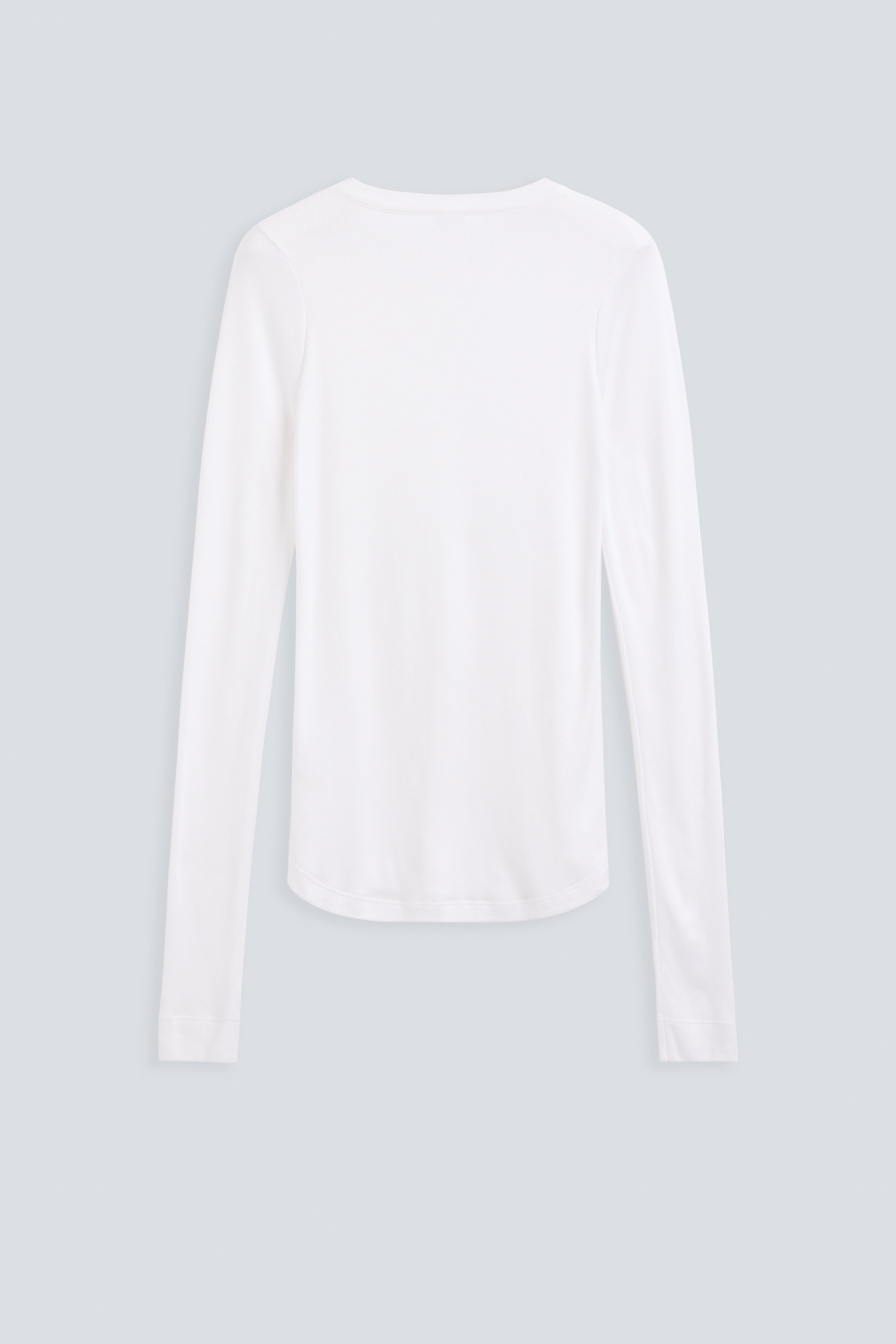 The Georgia weightless modal top in crispy white. Back view, 98% modal, 2% elastane, made in Portugal