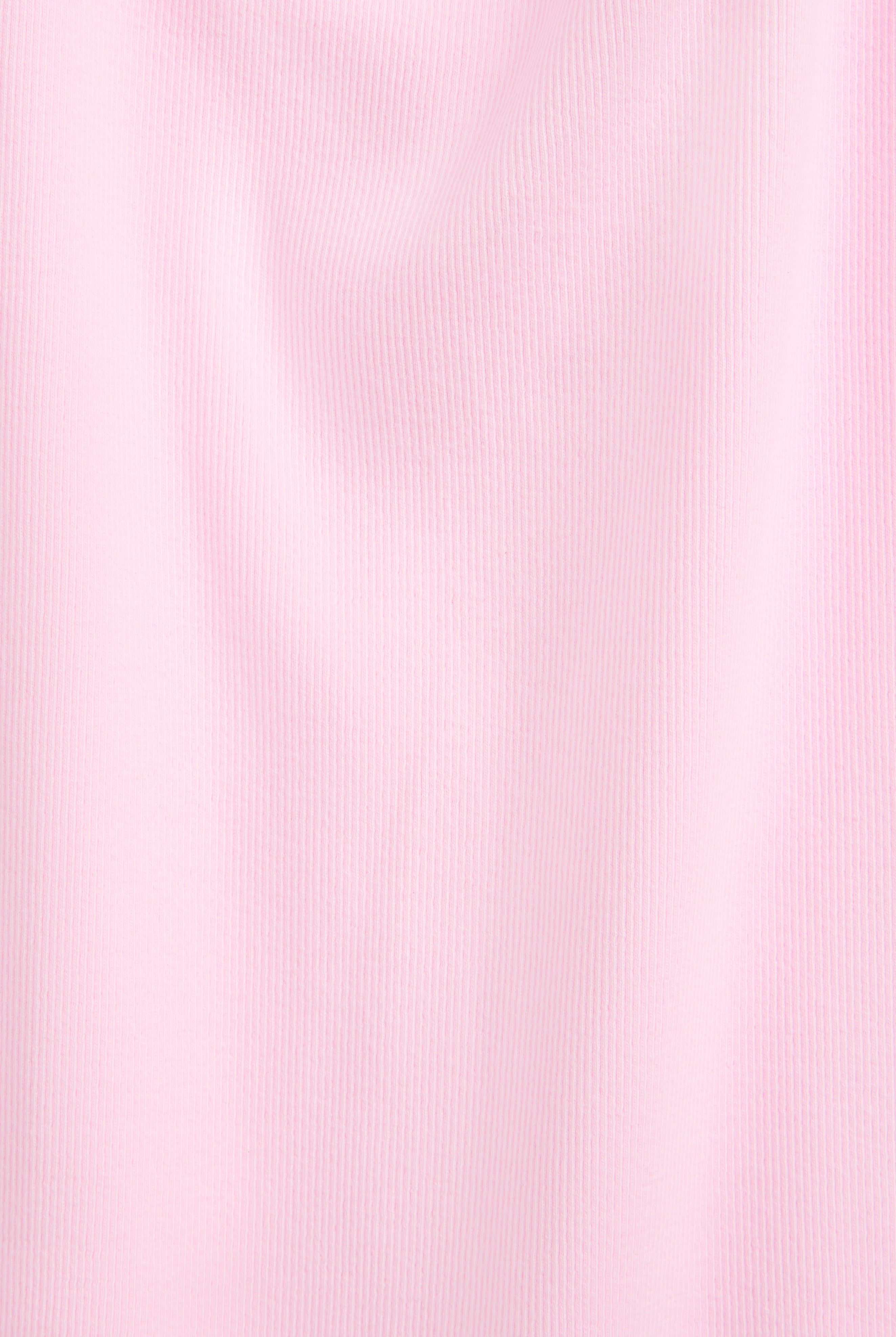 The Josie in Rose Pink. 95% organic cotton with 5% elastane. GOTS certified. Detail fabric.