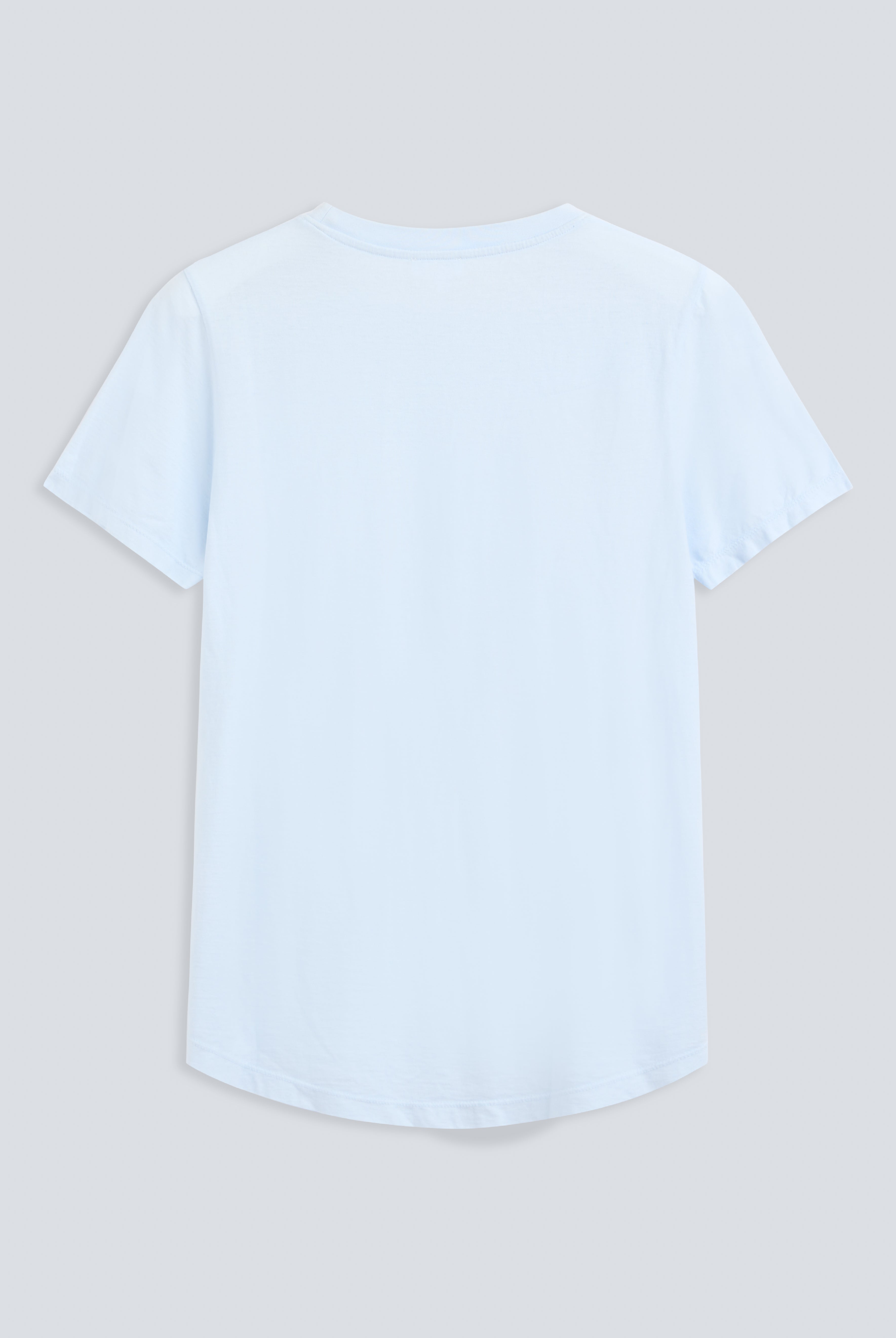 The Michelle Ice Blue back view. 100% organic cotton GOTS