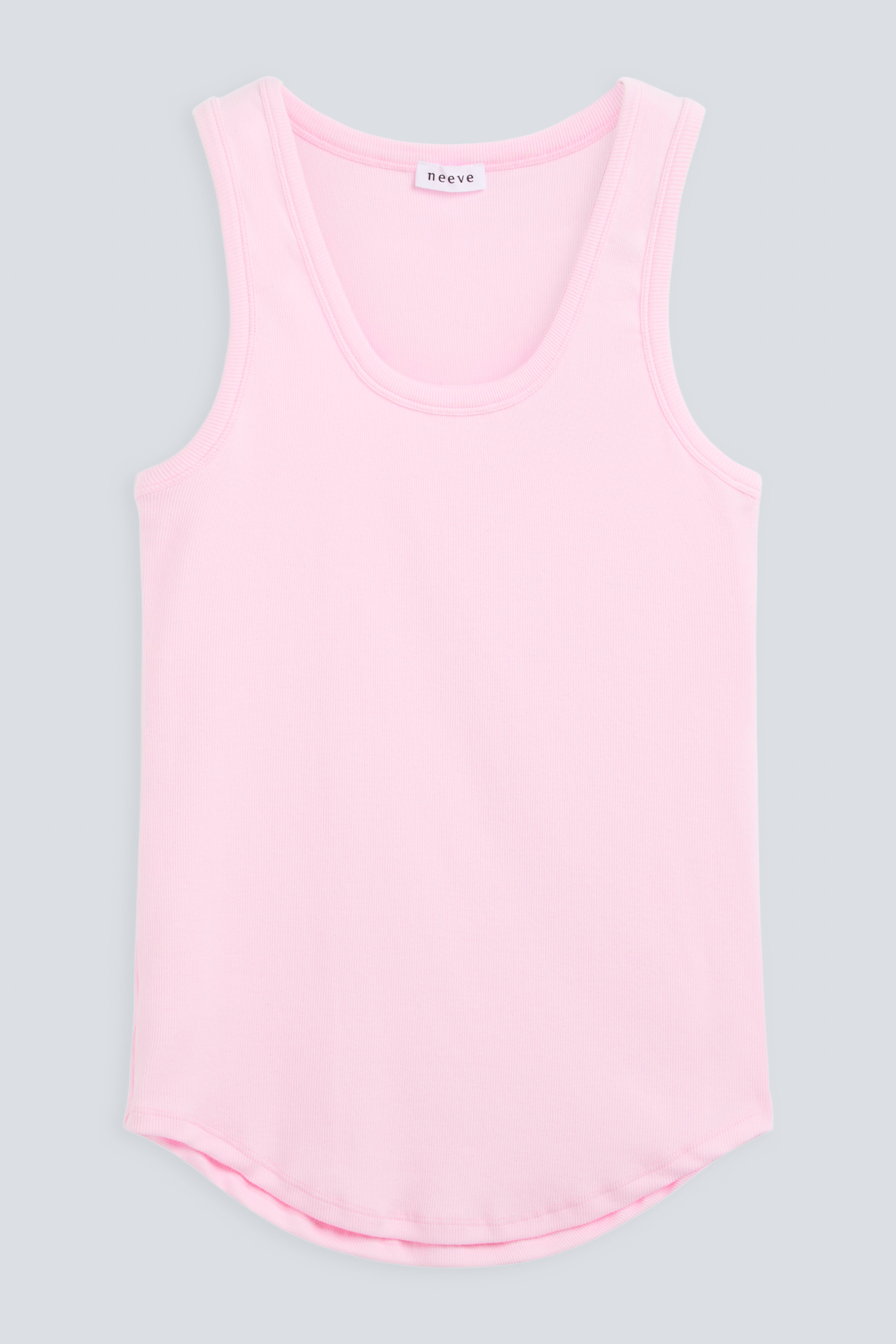 The Josie in Rose Pink. 95% organic cotton with 5% elastane. GOTS certified. Front view. 