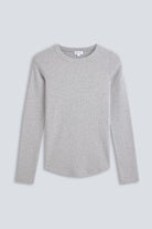 The Ella Grey Melange long sleeve - front 