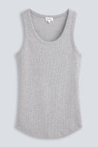 The Josie organic cotton tank top in grey melange. Skimming, flattering & GOTS-certified