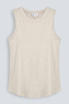 The Rania beige melange, flat lay, front view