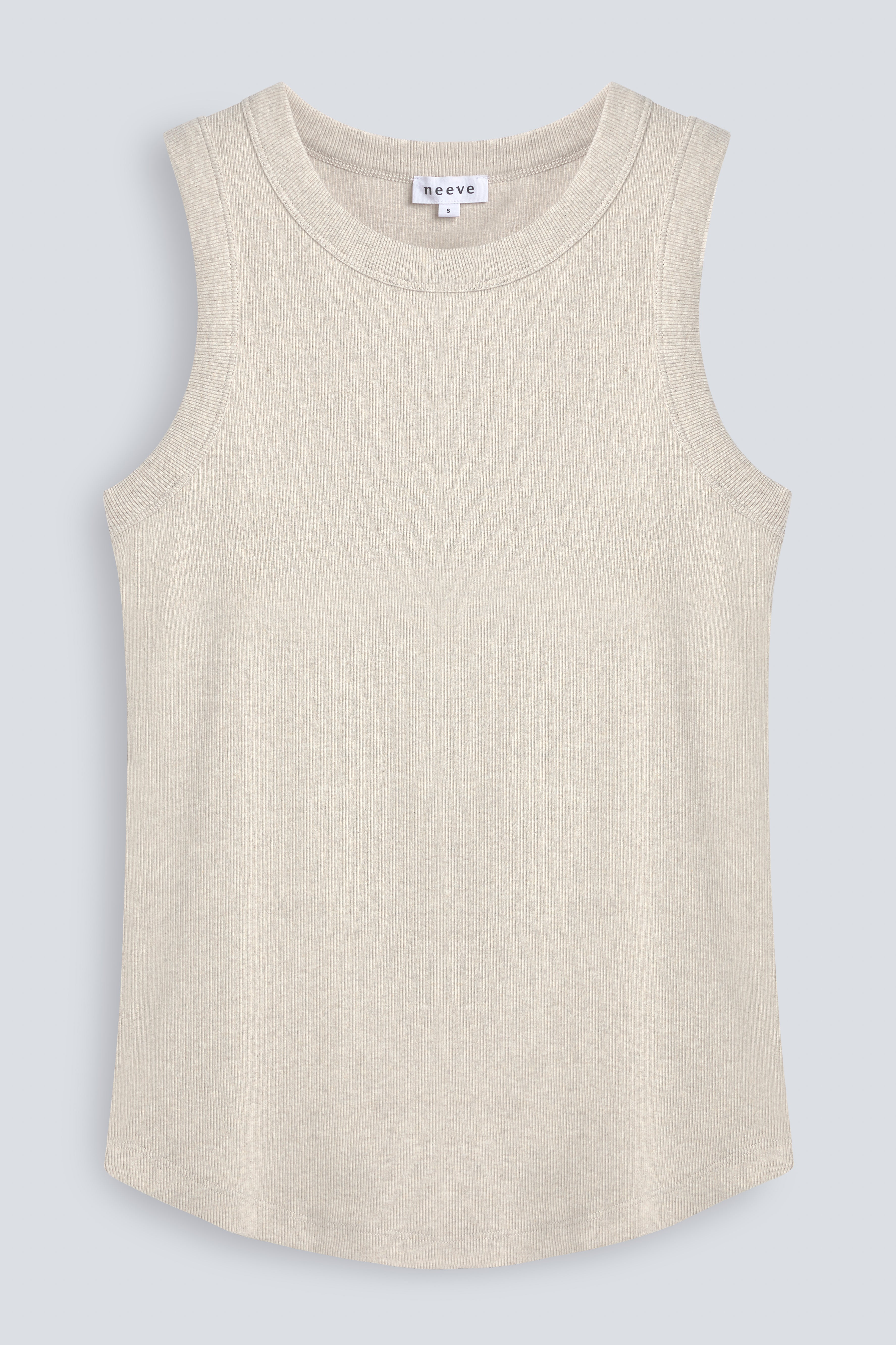 The Rania beige melange, flat lay, front view