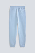 The Abby in Blue Fog, back view. 100% organic cotton fleece. Made in Portugal. 