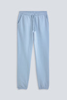 The Abby in Blue Fog, front view. 100% organic cotton fleece. Made in Portugal. 