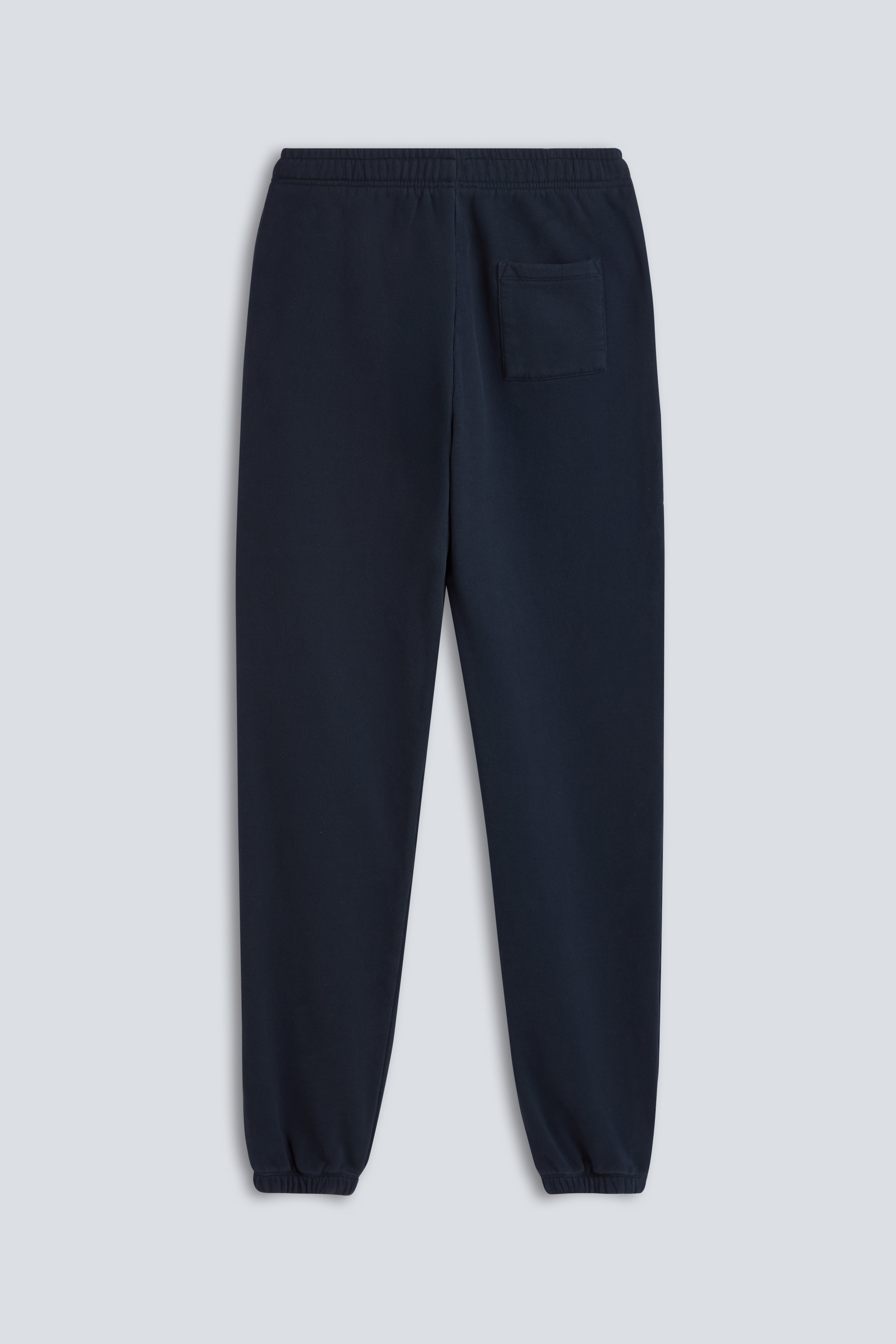 The Abby in Navy, back view. 100% organic cotton fleece. Made in Portugal. 