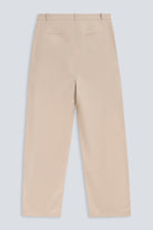 The Alex in Beige. 50% linen with 48% cotton with 2% elastane. Back view. 