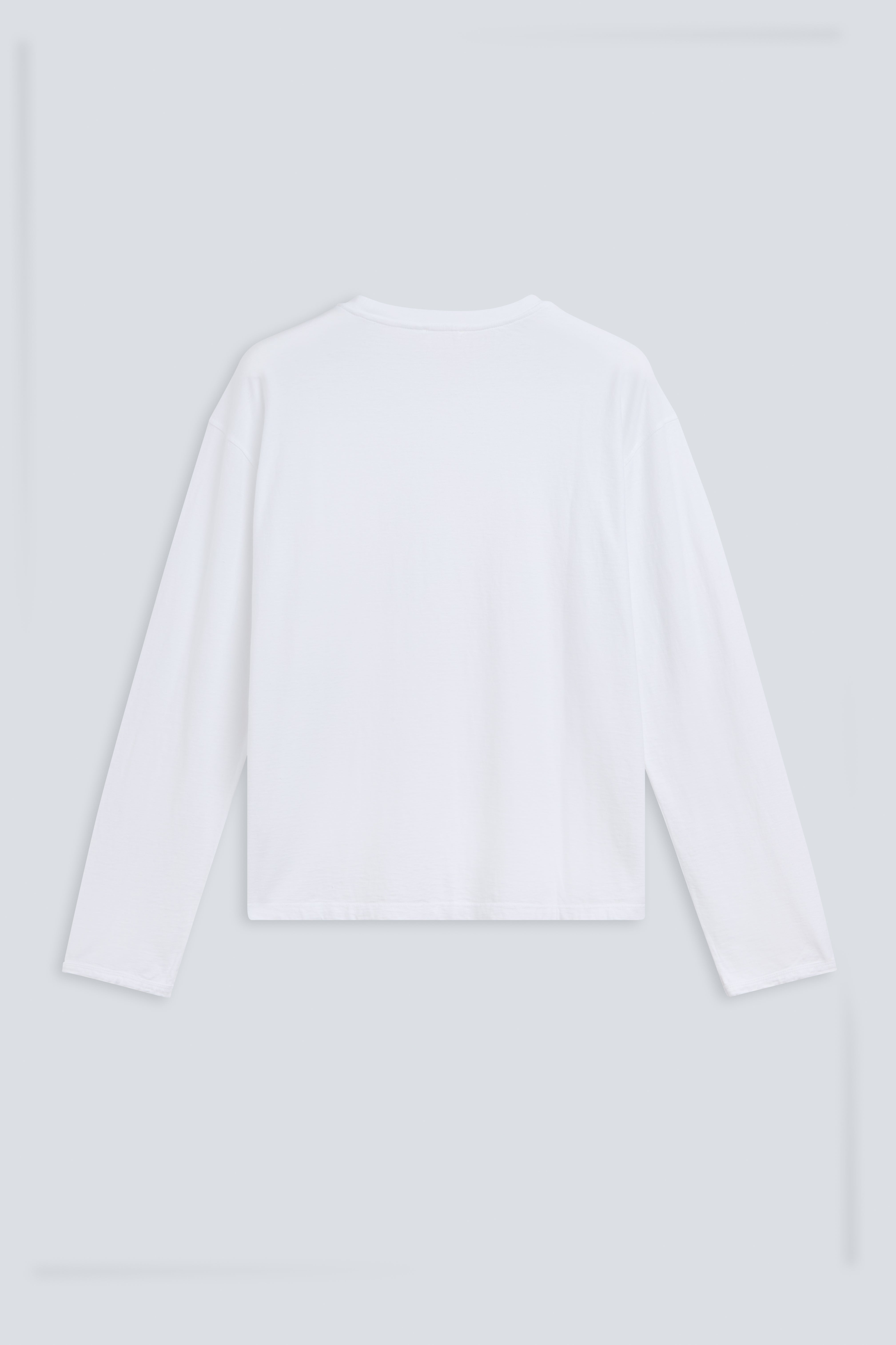 Back view The Emily in Crispy White. 140 grams organic cotton. GOTS 