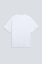The Jess in Crispy White. 180 grams organic cotton. GOTS certified. Back view. 