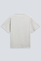 The Jess in Grey Melange. 180 grams organic cotton. GOTS certified. Back view. 