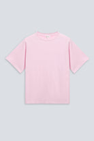 The Jess in Rose Pink. 180 grams organic cotton. GOTS certified. Front view. 