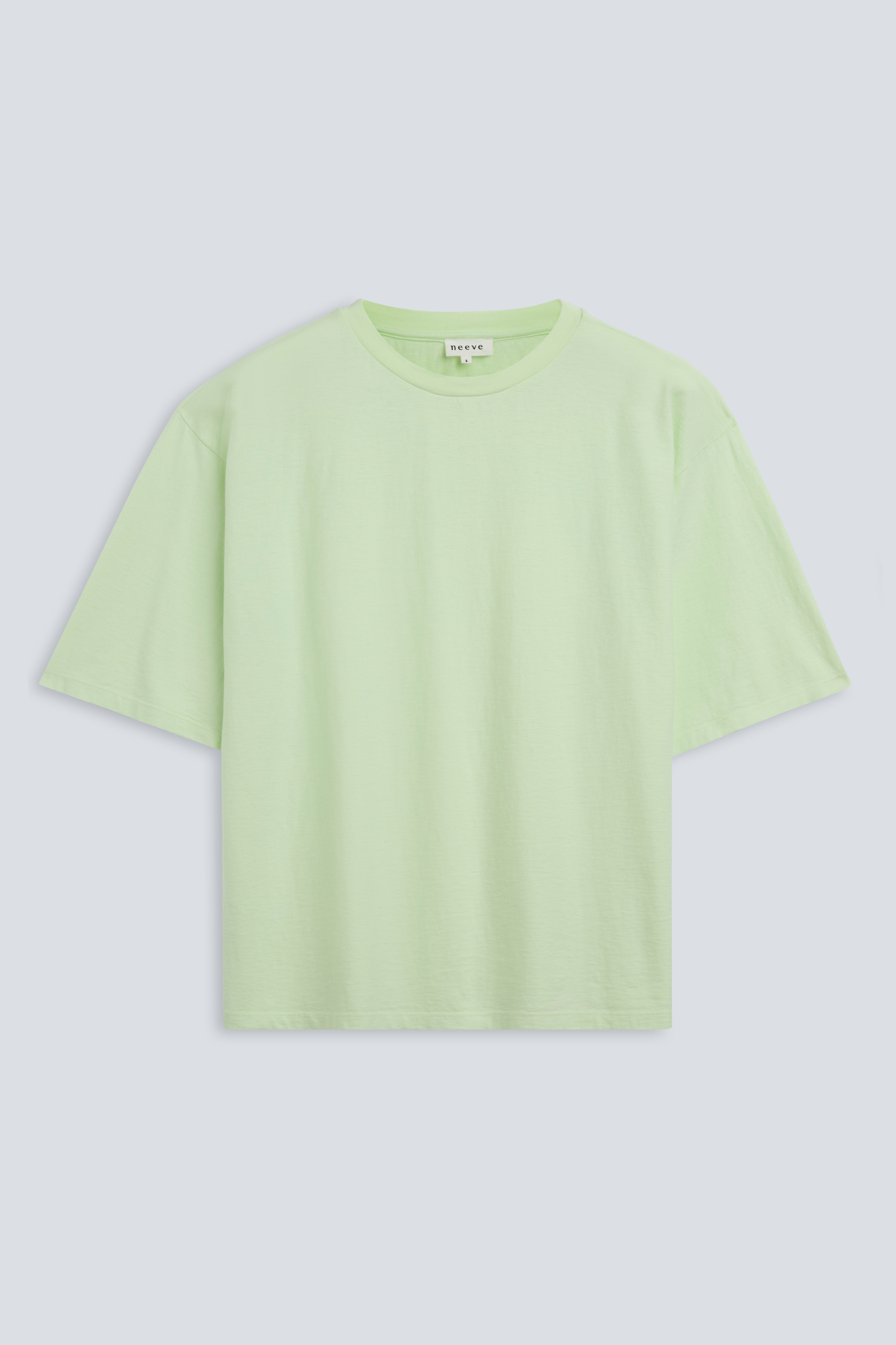 The Lara in Lime. 140 grams organic cotton. GOTS certified. 