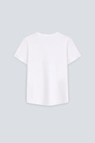 The Michelle Crispy White. 140 grams, 100% organic cotton. Back view. GOTS  