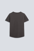 The Michelle in Pitch Black. 140 grams, 100% organic cotton. Back view.