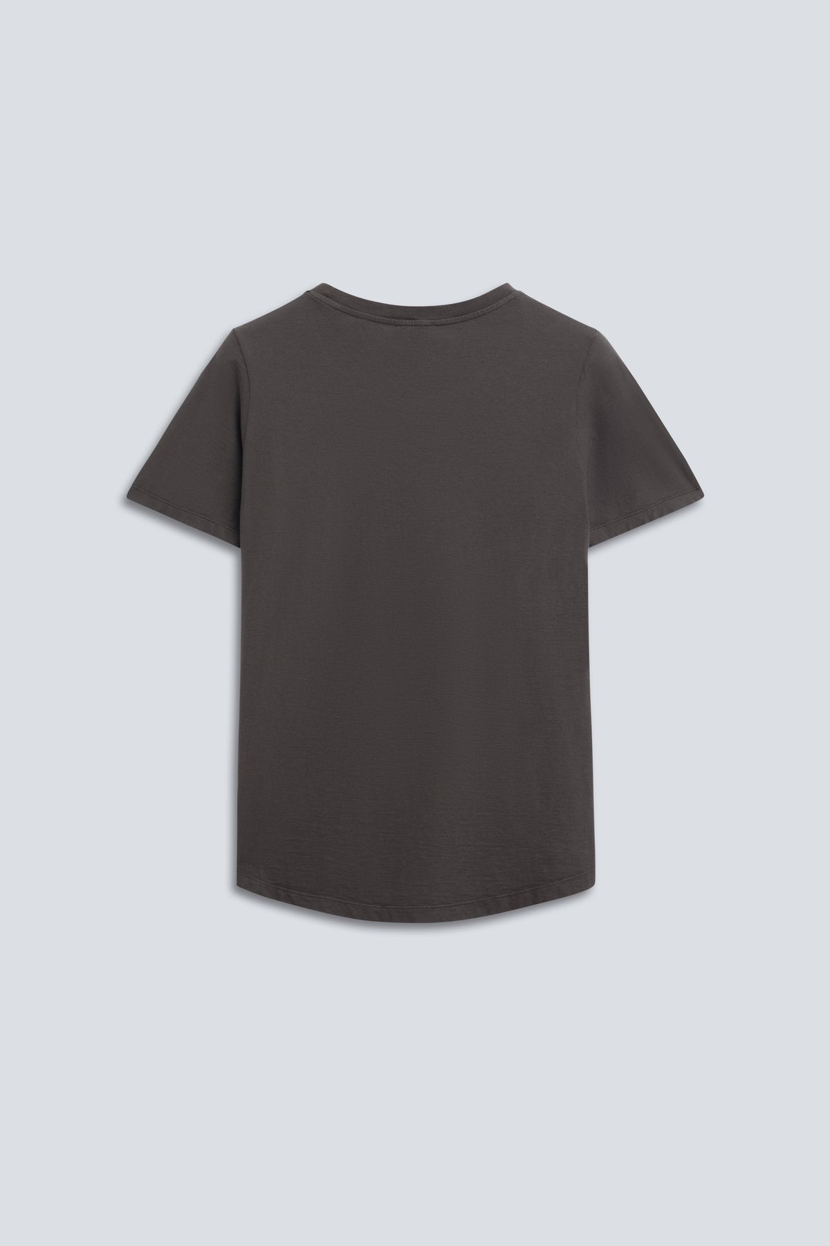 The Michelle in Pitch Black. 140 grams, 100% organic cotton. Back view.