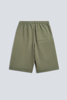 The Posey in Olive. Back view, pocket 100% organic cotton babyfleece. GOTS certified. 