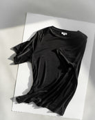The Sadie in Essential Black. 100% Lyocell. Front view. 