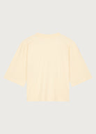 The Tess boxy tee apricot back view