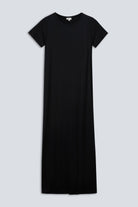 The Wren in Essential Black. 
95% Micromodal with 5% elastane. 
Front view. 