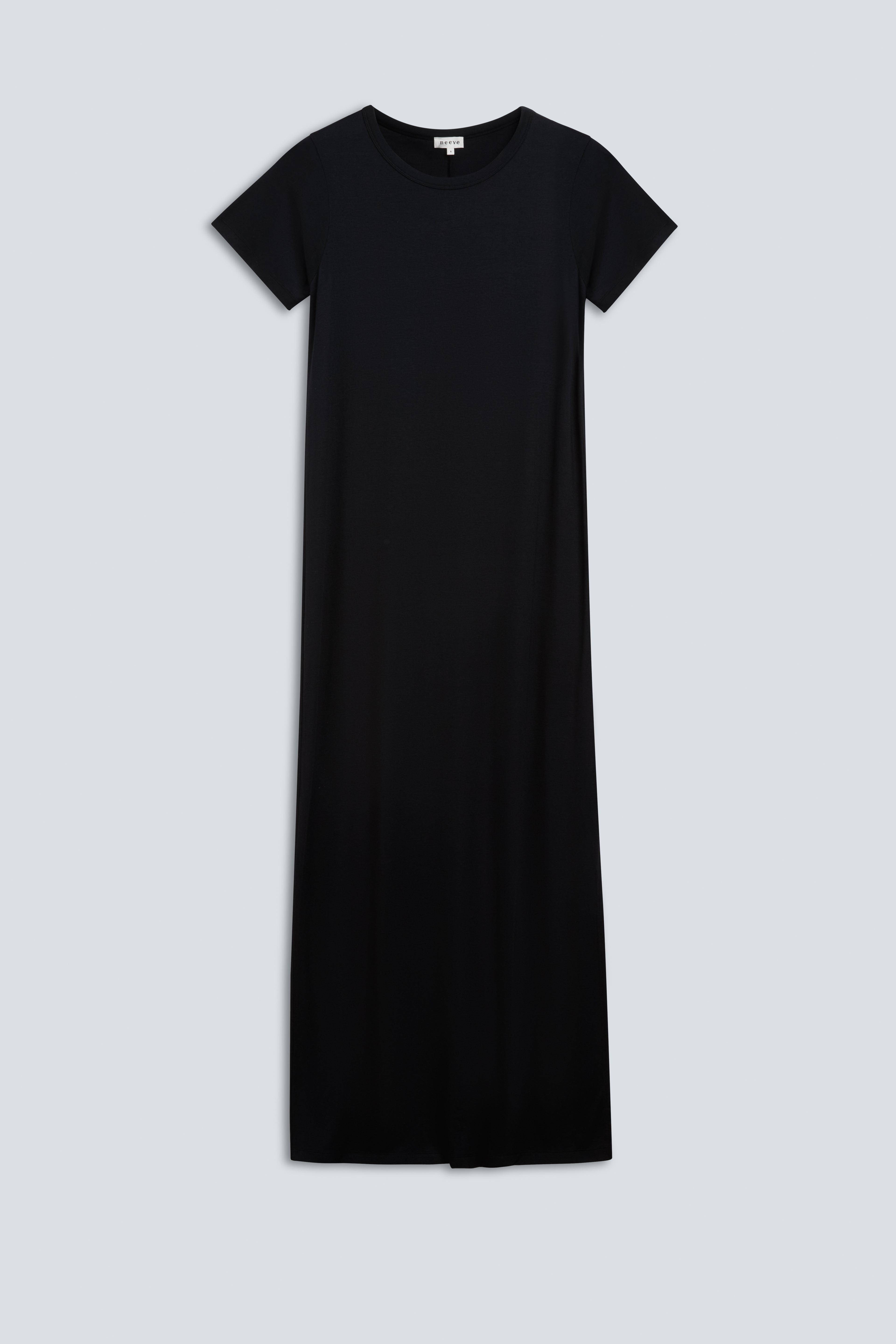 The Wren in Essential Black. 
95% Micromodal with 5% elastane. 
Front view. 