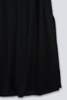The Wren in Essential Black. 
95% Micromodal with 5% elastane. Detail fabric. 