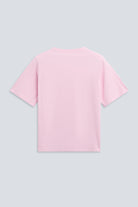 The Jess in Rose Pink. 180 grams, organic cotton. Back view.