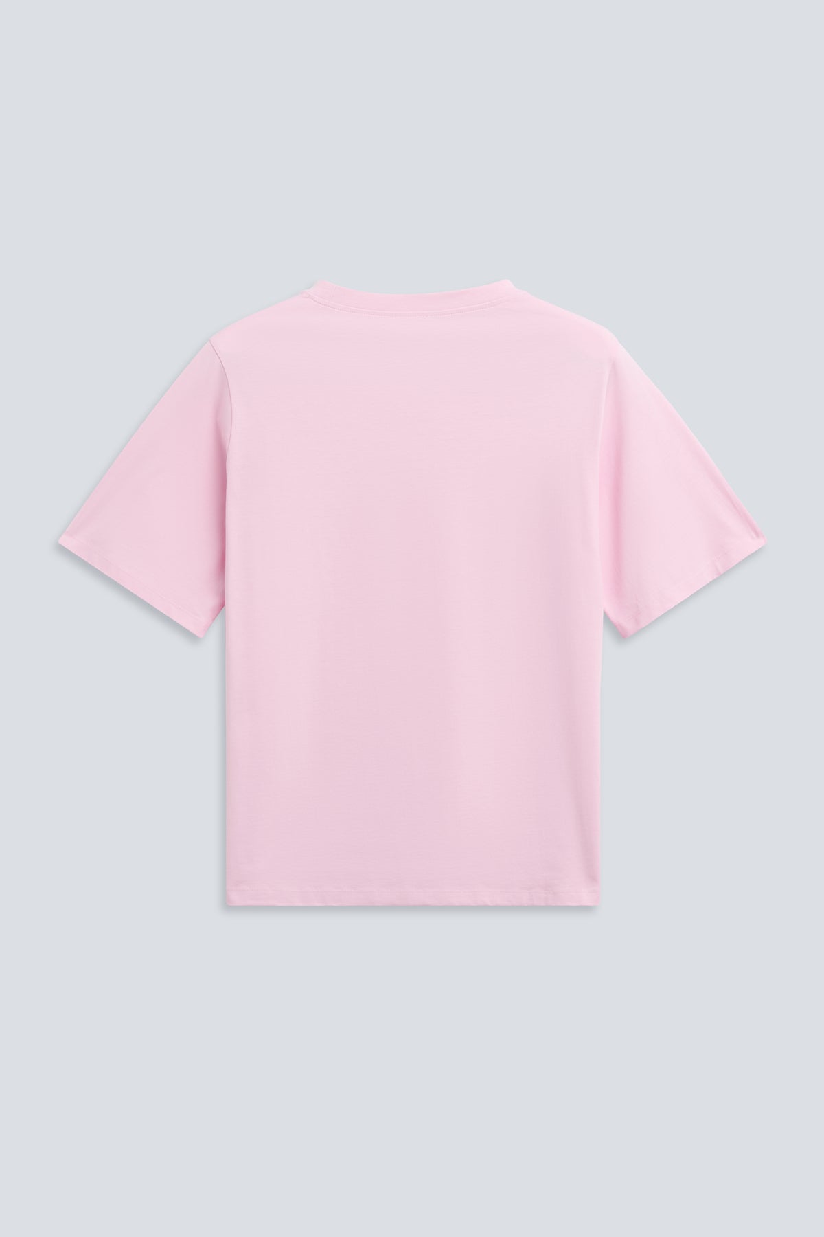 The Jess in Rose Pink. 180 grams, organic cotton. Back view.