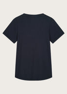 The Michelle crew-neck t-shirt in navy back, GOTS certified organic cotton