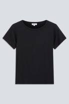 The Bobbie in Essential Black, 95% Micromodal, 5% elastane. Front view. 