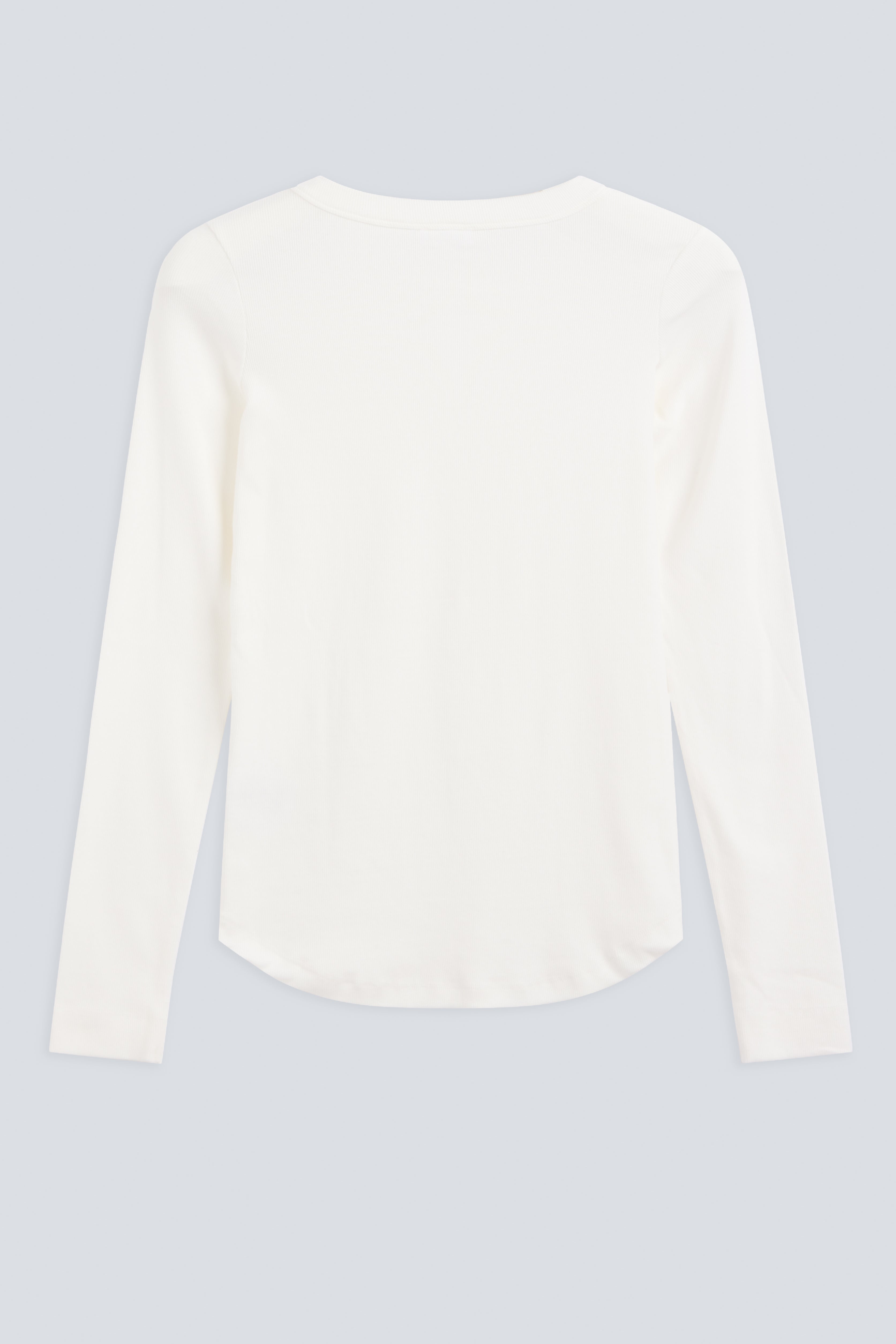 The Ella off-white organic cotton long sleeve back view